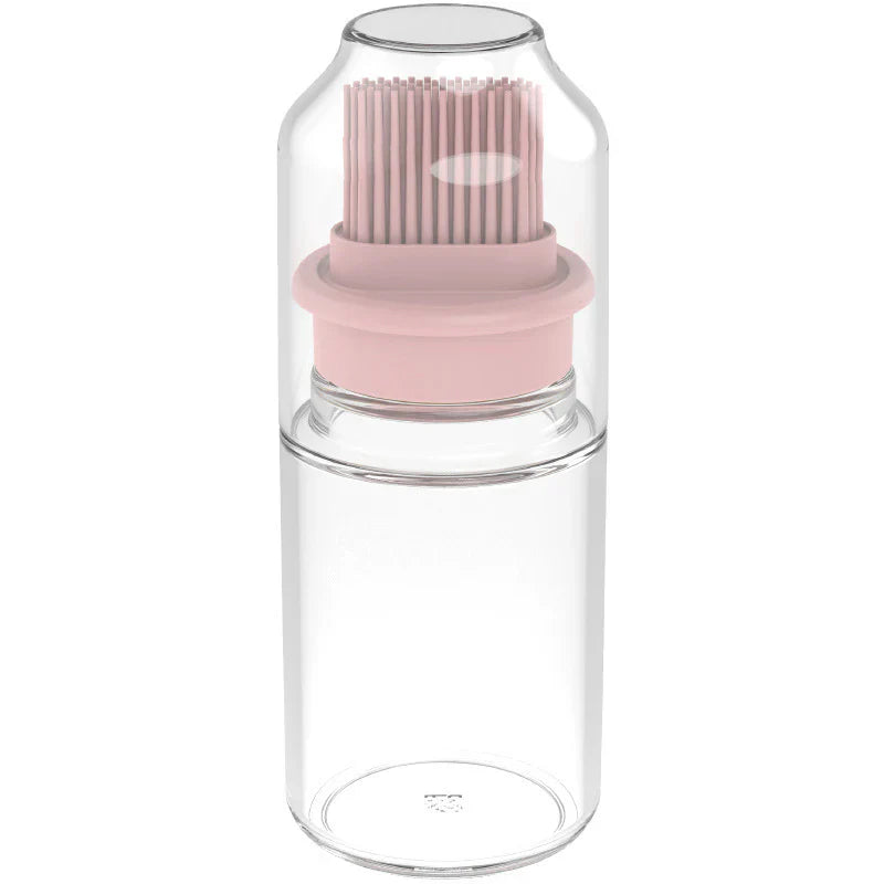 Portable Oil Bottle with Brush Silicone Barbecue Liquid Gadgets High-temperature Kitchen Baking Pastry Barbecue BBQ Tool