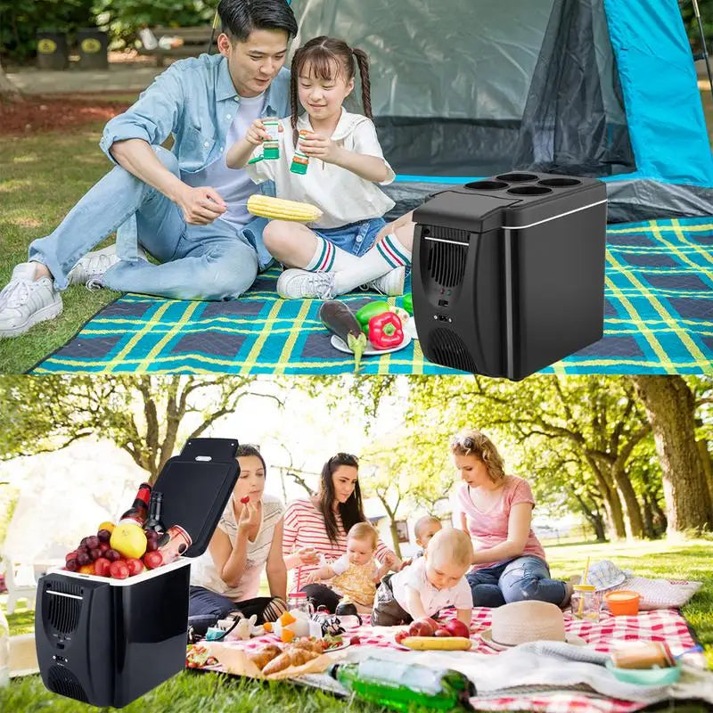 Portable Mini Car Refrigerator, 12V 7.5L Car Fridge